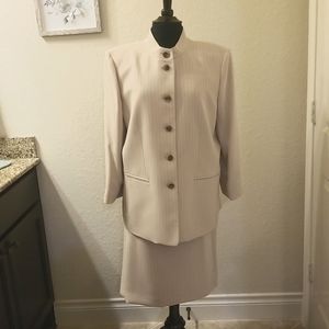 Kasper 2 Piece Pinstripe Skirt Suit